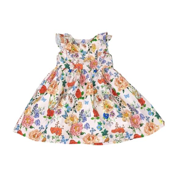H&M Nathalie Lété Baby Girl Floral Butterfly Spring Summer Easter Pink Sz 12 18m - Picture 1 of 7